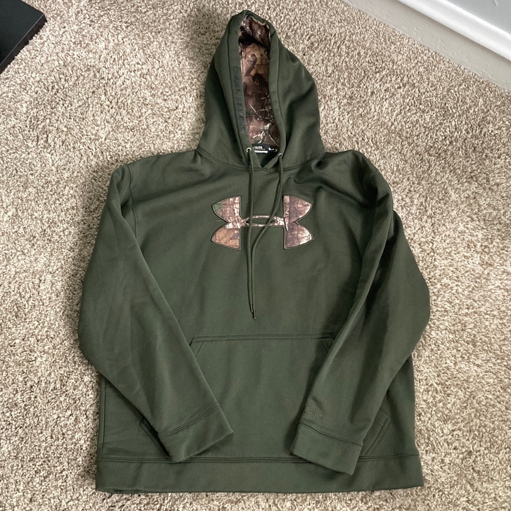 Men’s Under Armour Green Camo Sweatshirt - Size XL
